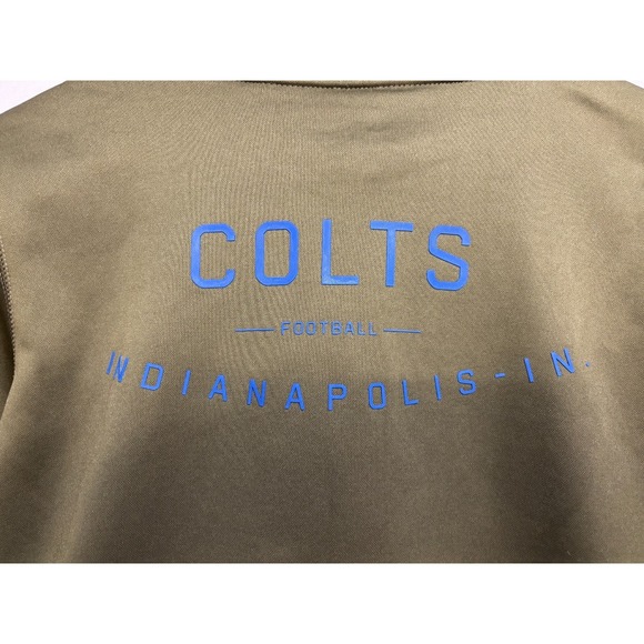 Indianapolis Colts Nike Women's Salute To Service Club NFL Pullover Hoodie Green - Picture 5 of 9